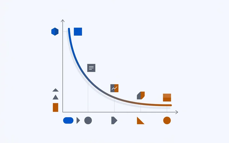 Diminishing returns curve for directory listing volume against visibility gain